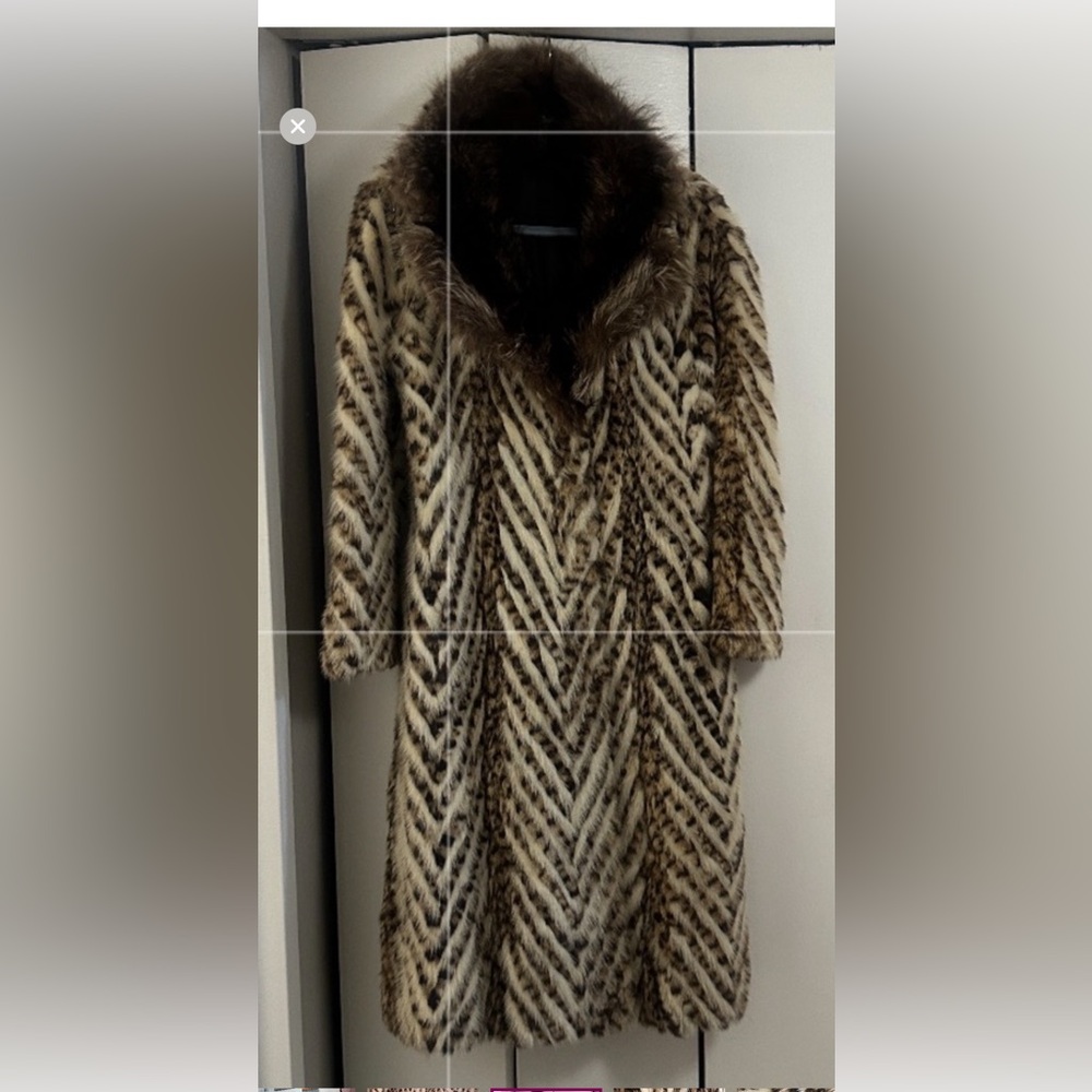 ๐VINTAGE , Genuine Leopard Fur Coat RARE ! Size X Small VERY RARE SOLD - Picture 5 of 17